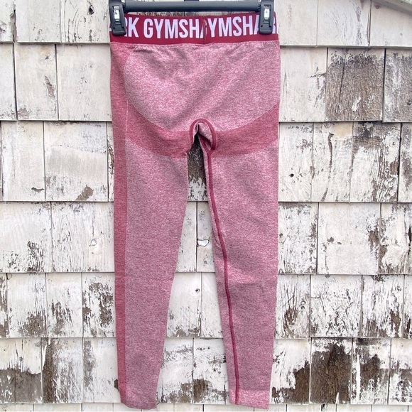 Gymshark Seamless Red Athletic Leggings - Picture 2 of 4